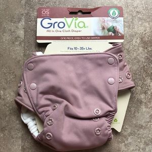 Grovia Organic All in One Cloth Diaper- opal